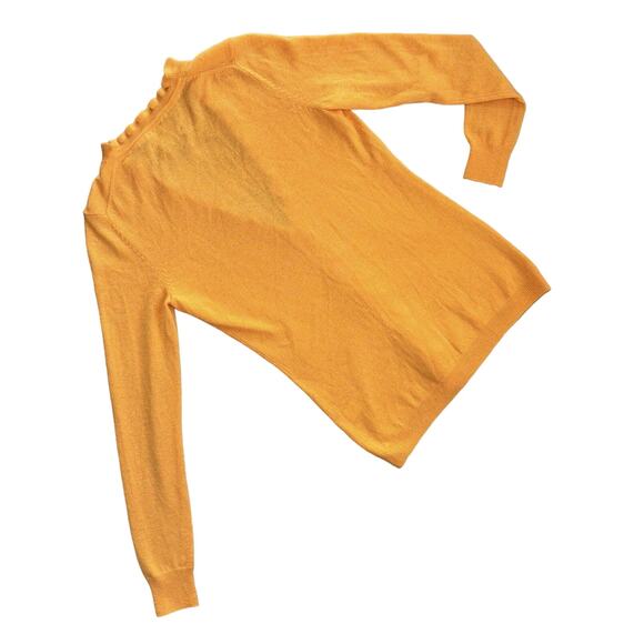 Banana Republic Women's Cashmere Cardigan Sweater Size XS Orange Lightweight EUC - Picture 5 of 7